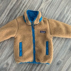 Patagonia Brown Neutral Toddler Winter Coat 12-18 months runs big
